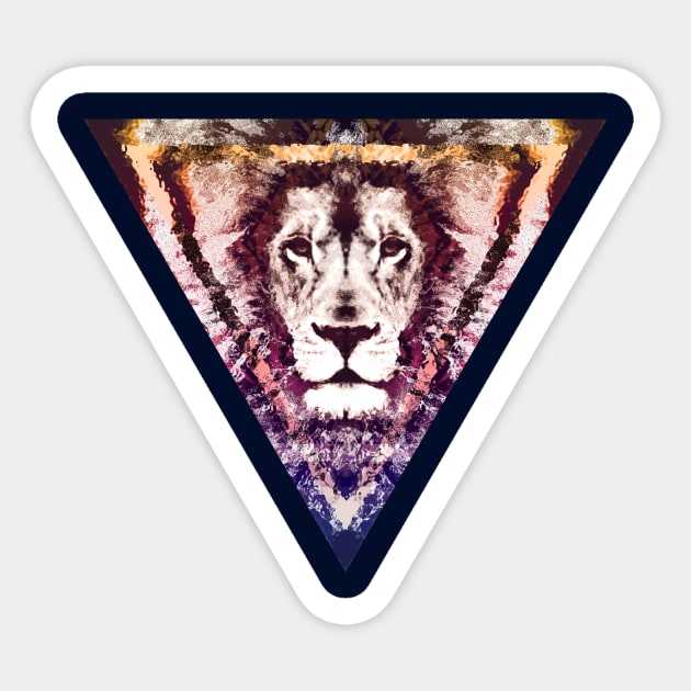 lion head Sticker by sebstadraws